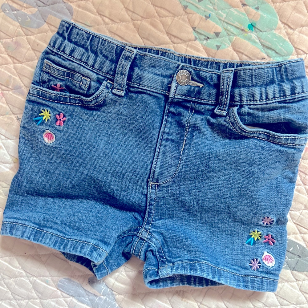 Okie Dokie Brand Toddler Girl Cotton Jean Shorts